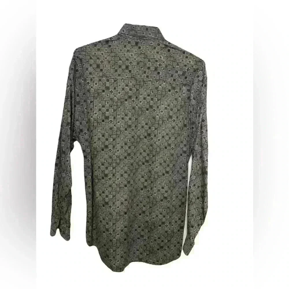 ENRO L Uomo Men’s Button Down Long Sleeve Shirt Size Medium Never Worn - Picture 2 of 7